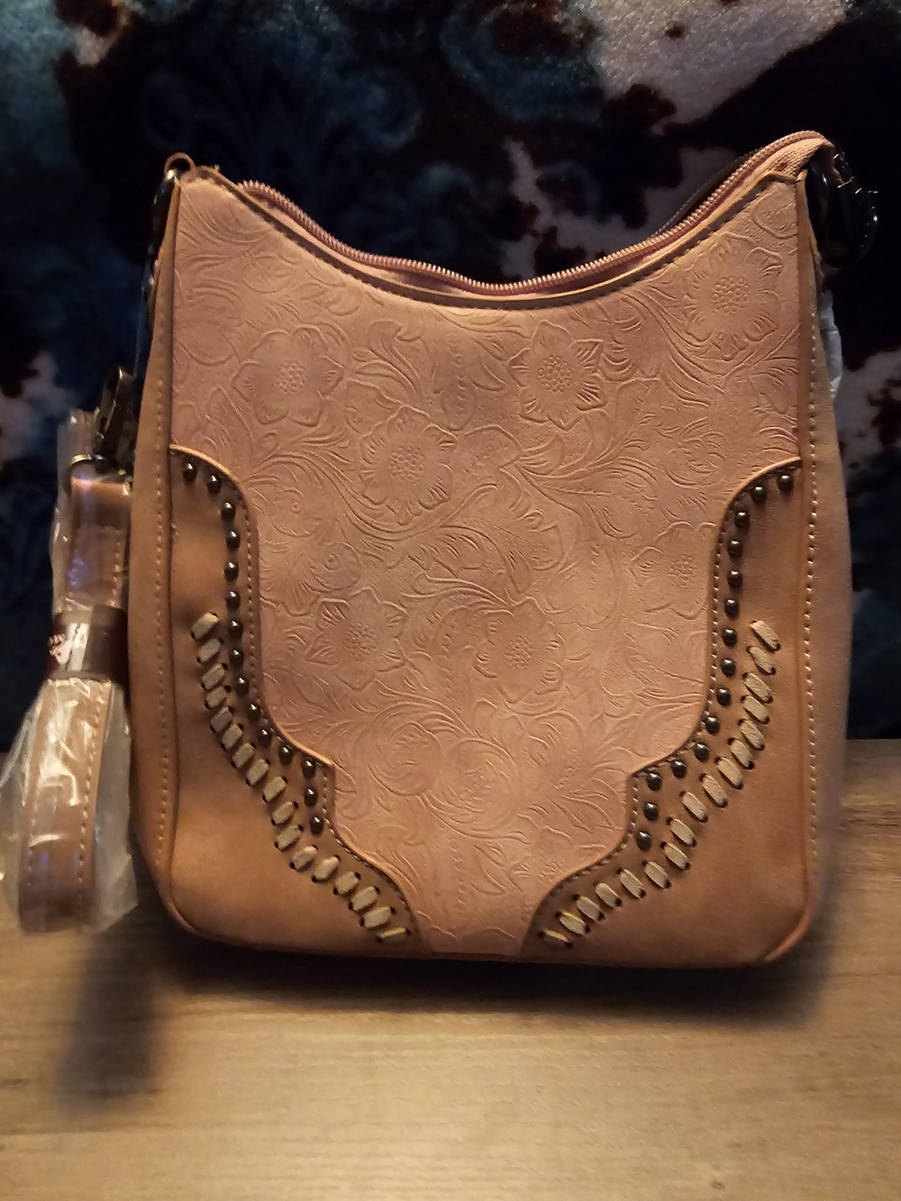 Montana West Crossbody Bag NWT | Blush Floral Embossed Western |